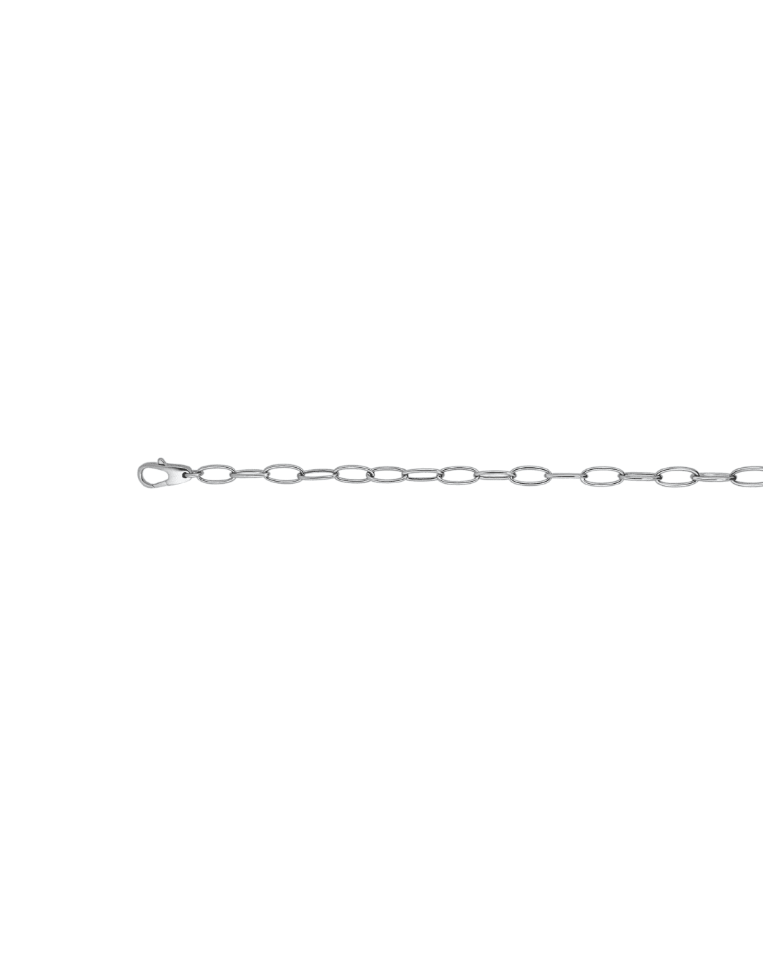 18CT W/G OVAL LOOP NKLT